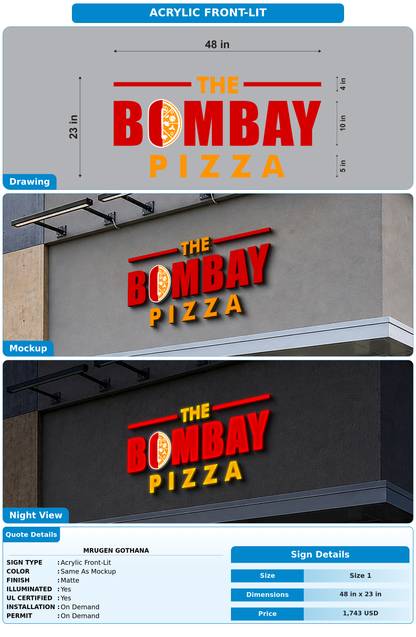 CUSTOM MOCKUP SIGN FOR Mrugen Gothana