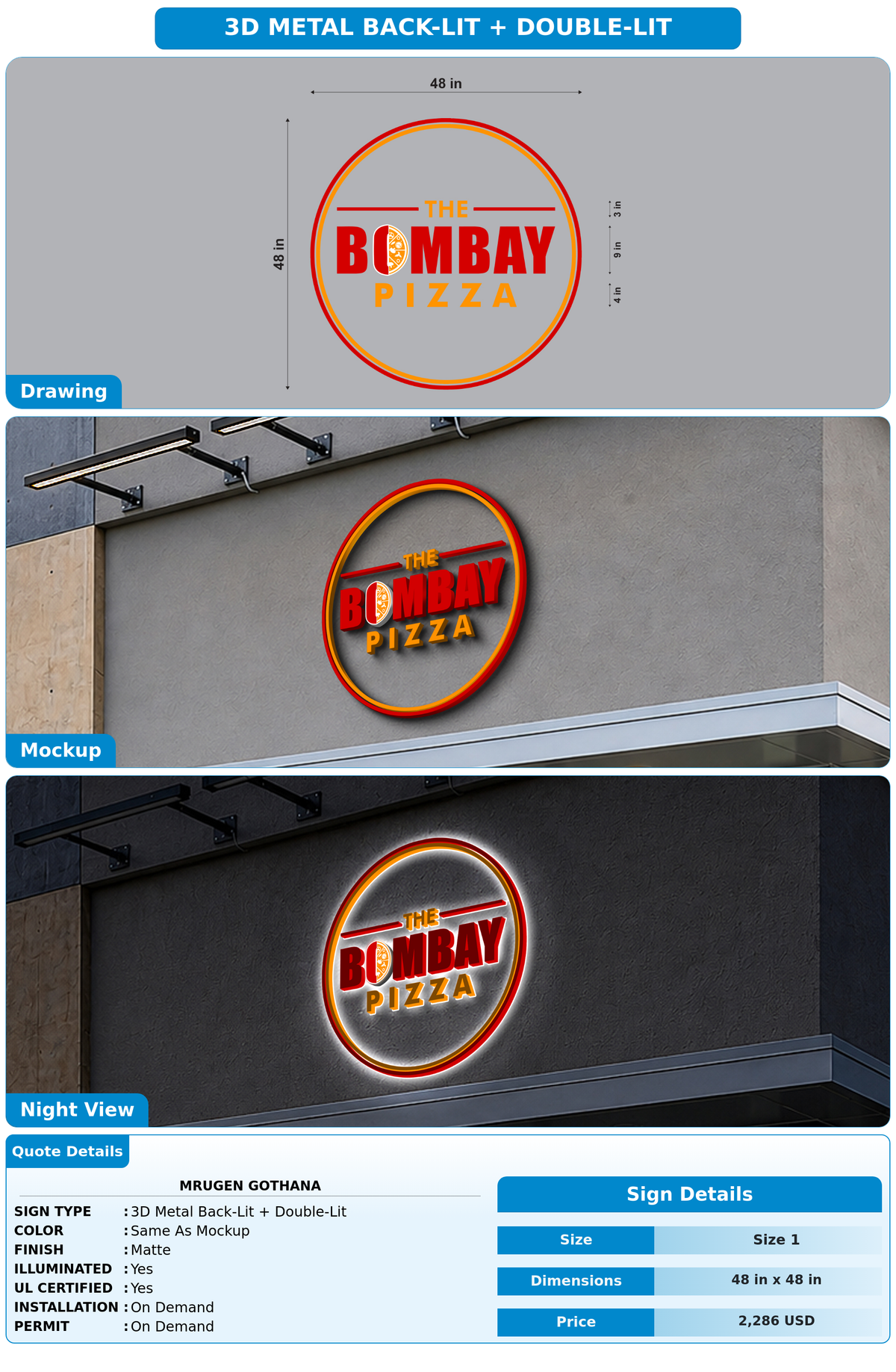 CUSTOM MOCKUP SIGN FOR Mrugen Gothana