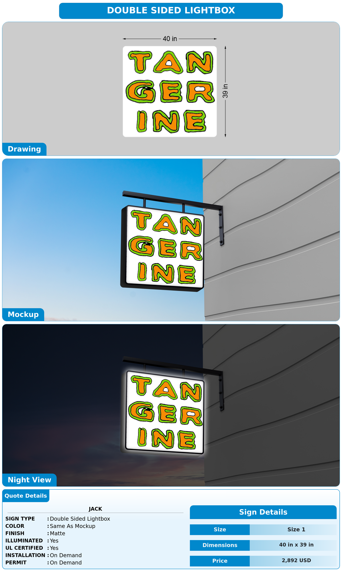 CUSTOM MOCKUP SIGN FOR Jack