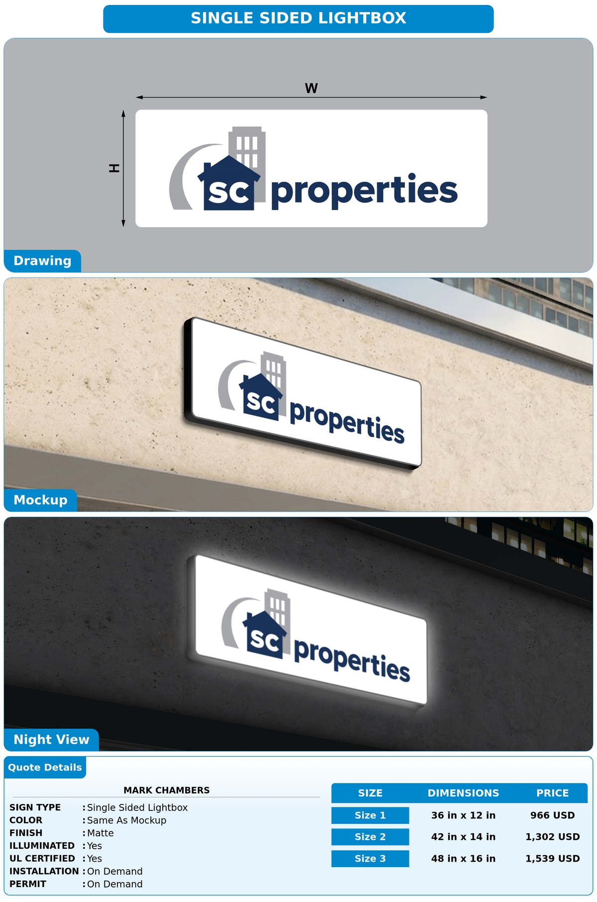 CUSTOM MOCKUP SIGN FOR Mark Chambers