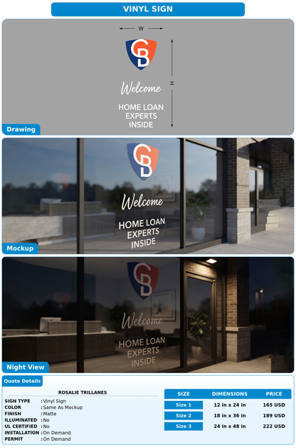 CUSTOM MOCKUP SIGN FOR Rosalie Trillanes