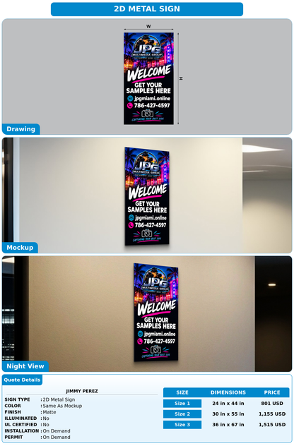 CUSTOM MOCKUP SIGN FOR Jimmy Perez