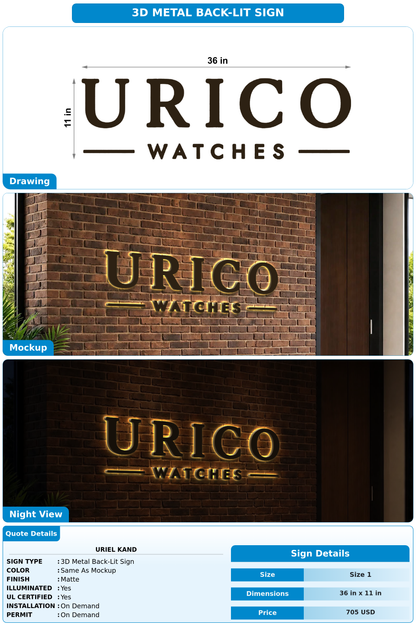 CUSTOM MOCKUP SIGN FOR Uriel kand