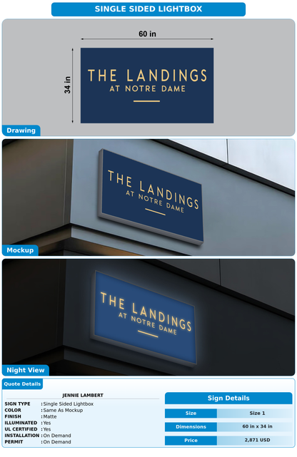 CUSTOM MOCKUP SIGN FOR Jennie Lambert
