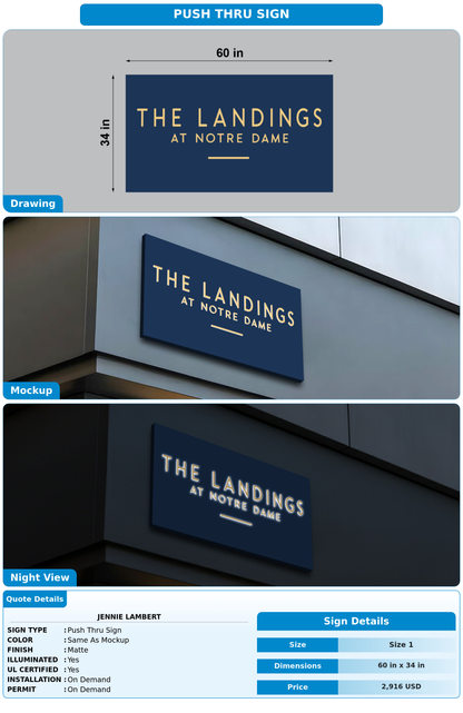 CUSTOM MOCKUP SIGN FOR Jennie Lambert