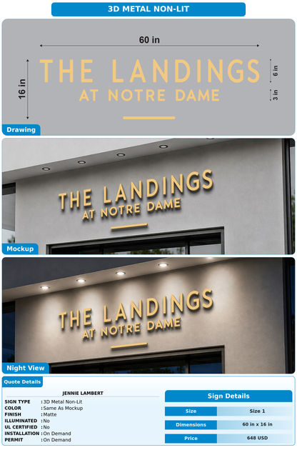 CUSTOM MOCKUP SIGN FOR Jennie Lambert
