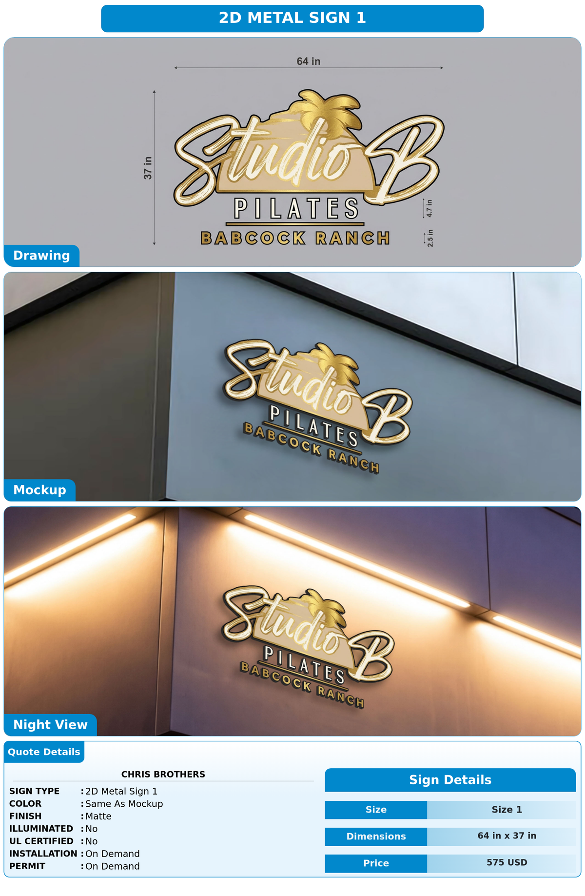 40% Payment link for Chris Brothers