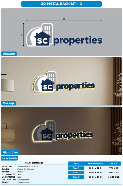 CUSTOM MOCKUP SIGN FOR Mark Chambers
