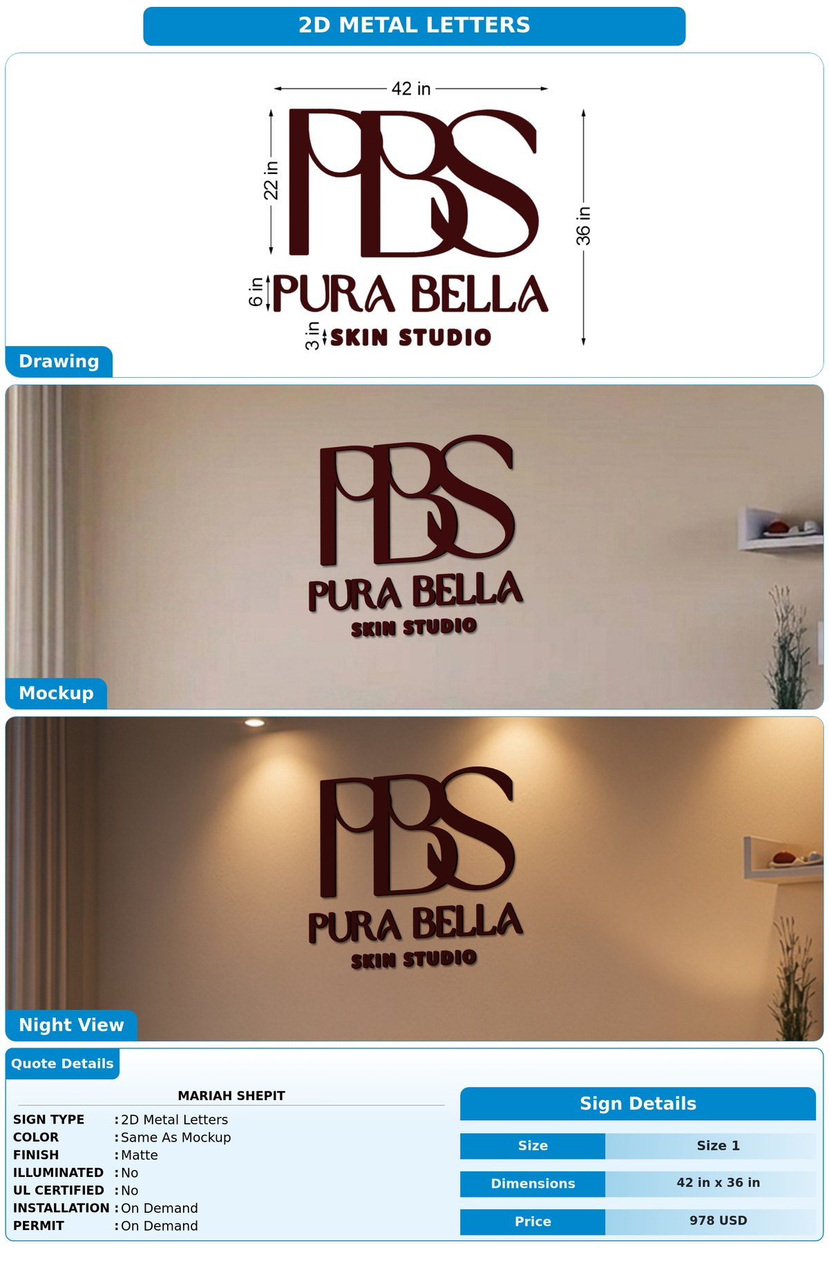 CUSTOM MOCKUP SIGN FOR Mariah Shepit