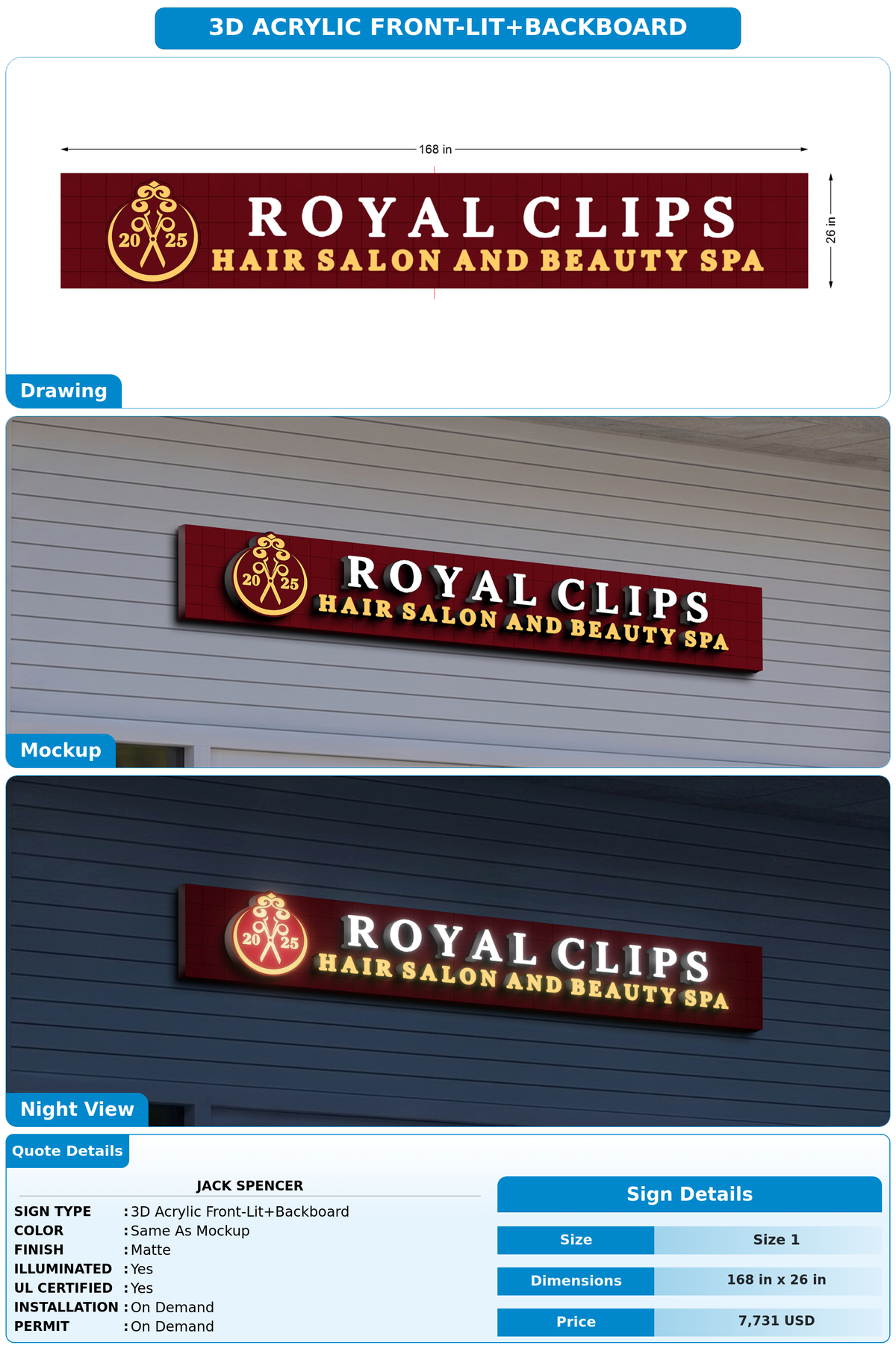 CUSTOM MOCKUP SIGN FOR Jack Spencer