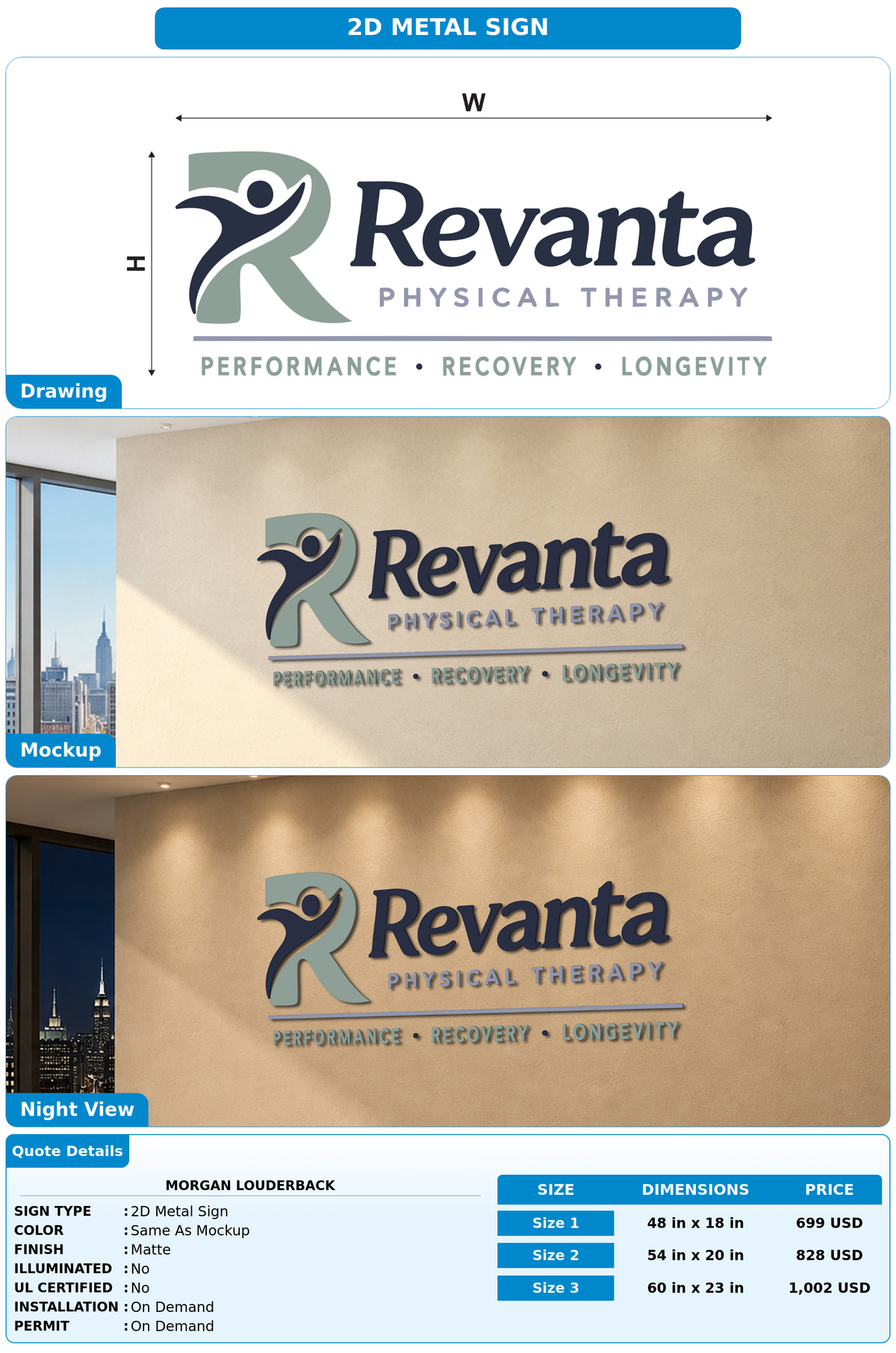 CUSTOM MOCKUP SIGN FOR Morgan Louderback