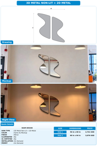 CUSTOM MOCKUP SIGN FOR Seam Design