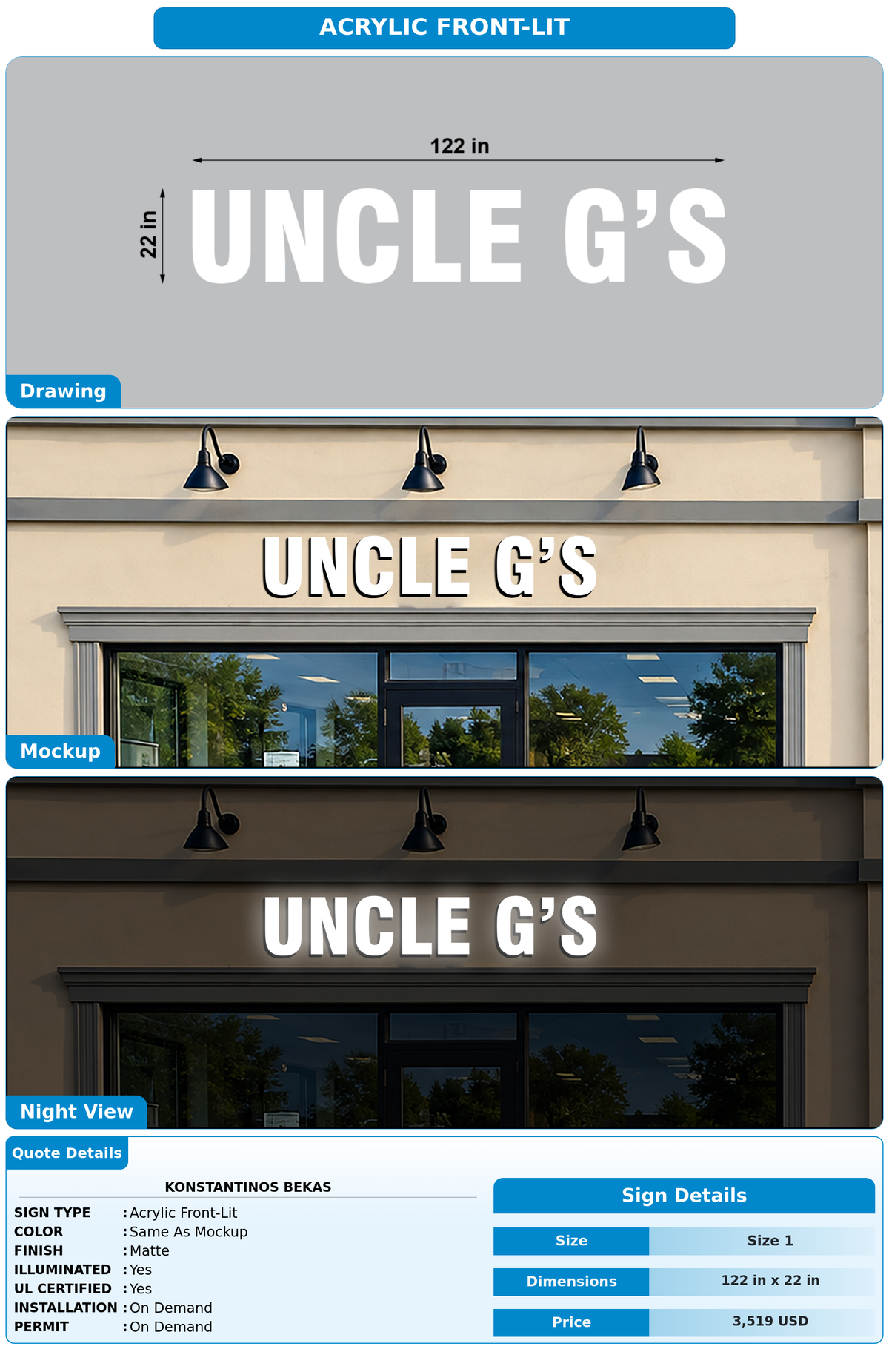 CUSTOM MOCKUP SIGN FOR Konstantinos Bekas