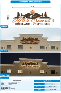 CUSTOM MOCKUP SIGN FOR Amy Johnson