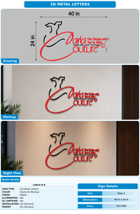 CUSTOM MOCKUP SIGN FOR Carla N B