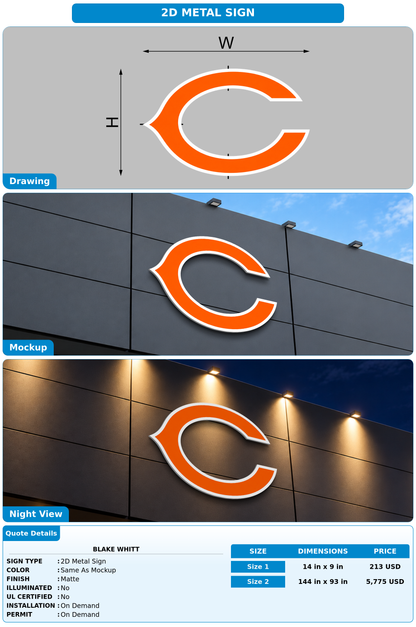 CUSTOM MOCKUP SIGN FOR Blake Whitt
