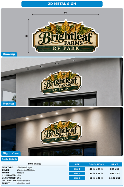 CUSTOM MOCKUP SIGN FOR Lori Daniel