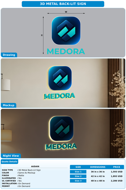CUSTOM MOCKUP SIGN FOR Audain