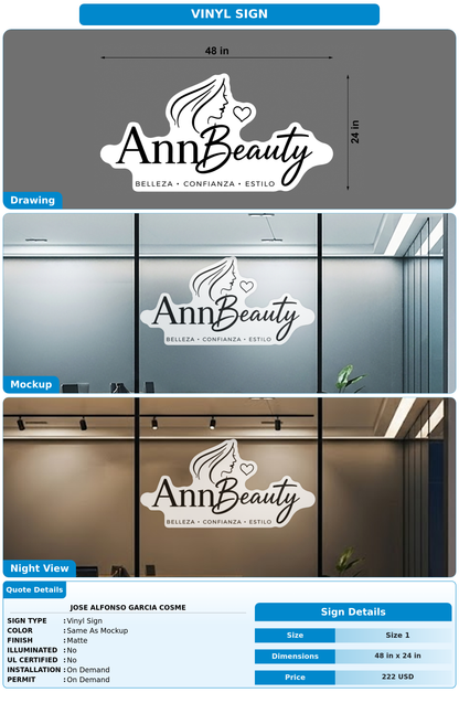 CUSTOM MOCKUP SIGN FOR Jose Alfonso Garcia Cosme