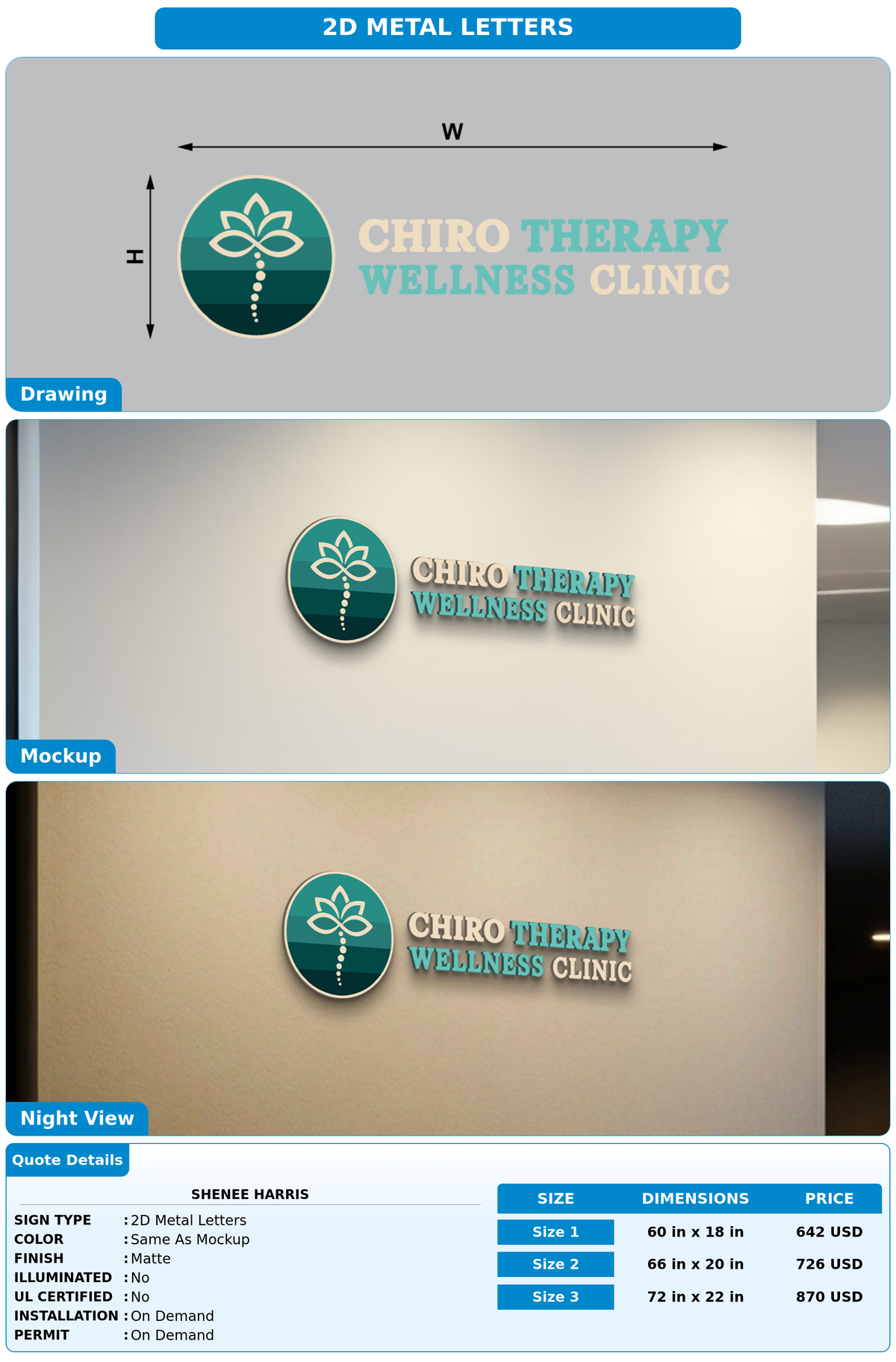 CUSTOM MOCKUP SIGN FOR Shenee Harris