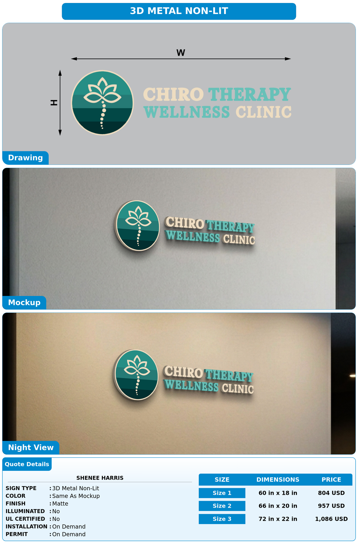 CUSTOM MOCKUP SIGN FOR Shenee Harris