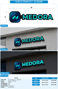 CUSTOM MOCKUP SIGN FOR Audain