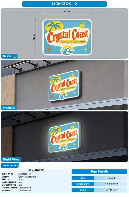 CUSTOM MOCKUP SIGN FOR Don Johnson