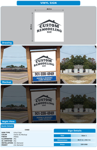 CUSTOM MOCKUP SIGN FOR chad