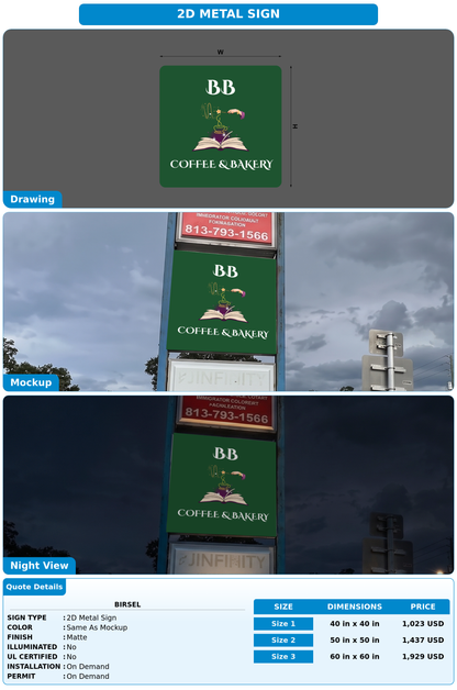 CUSTOM MOCKUP SIGN FOR Birsel
