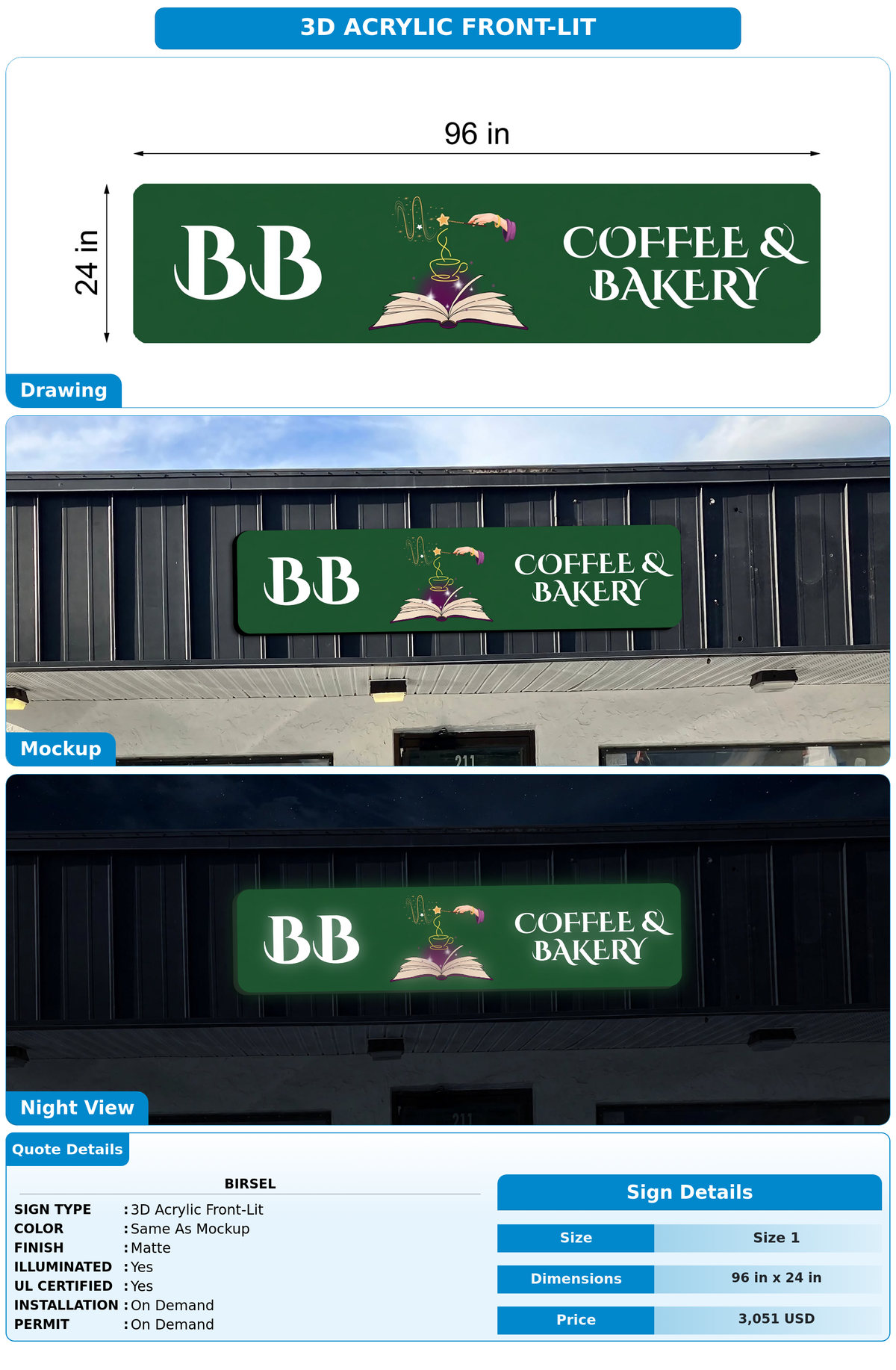 CUSTOM MOCKUP SIGN FOR Birsel