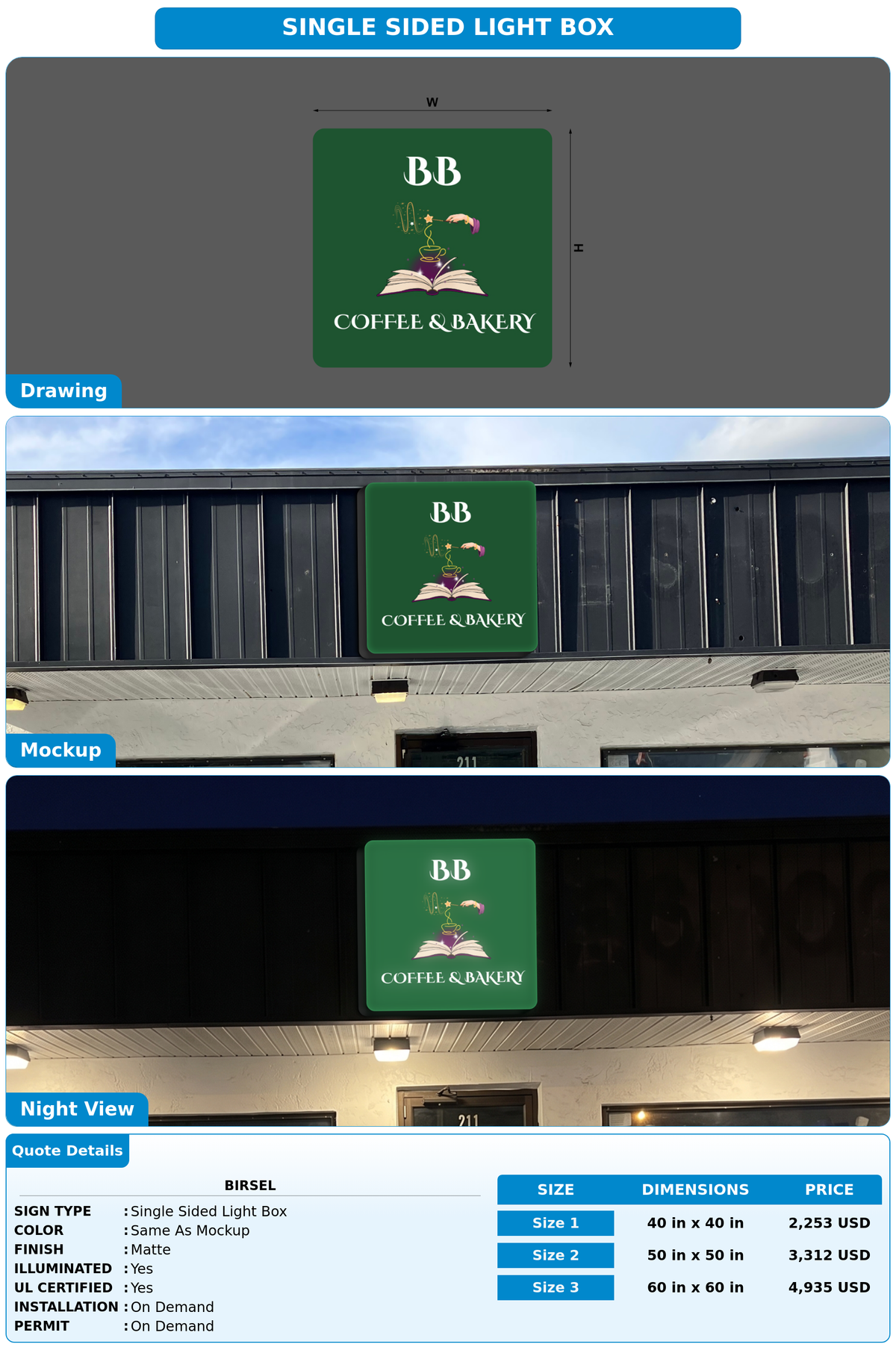 CUSTOM MOCKUP SIGN FOR Birsel