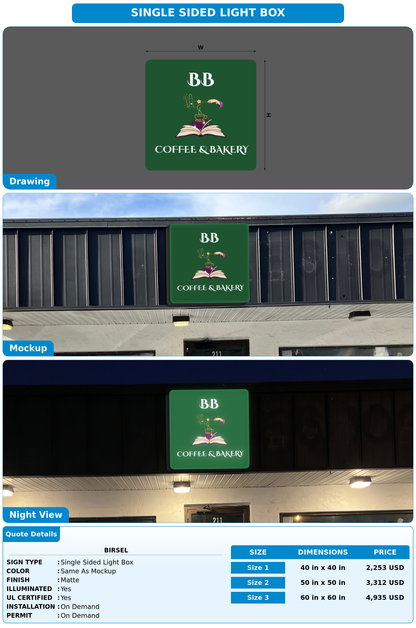 CUSTOM MOCKUP SIGN FOR Birsel