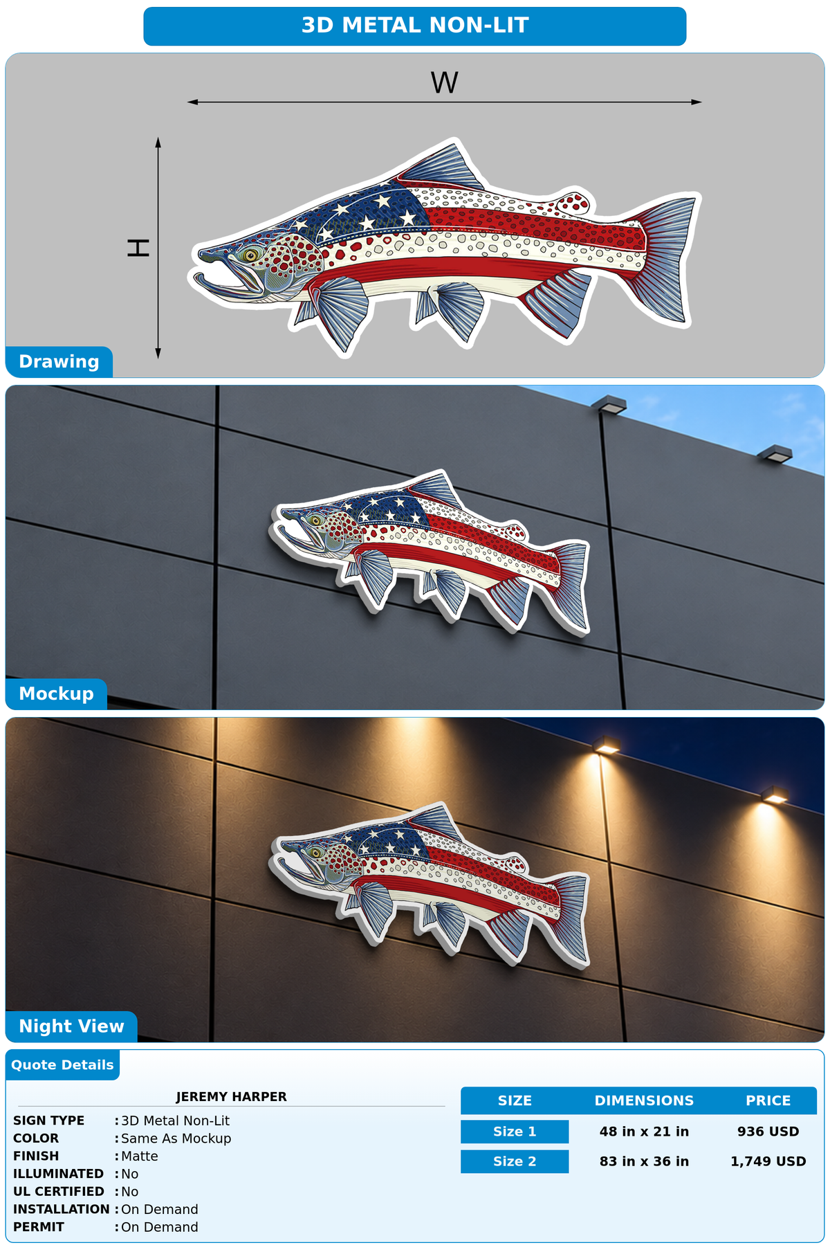 CUSTOM MOCKUP SIGN FOR jeremy harper