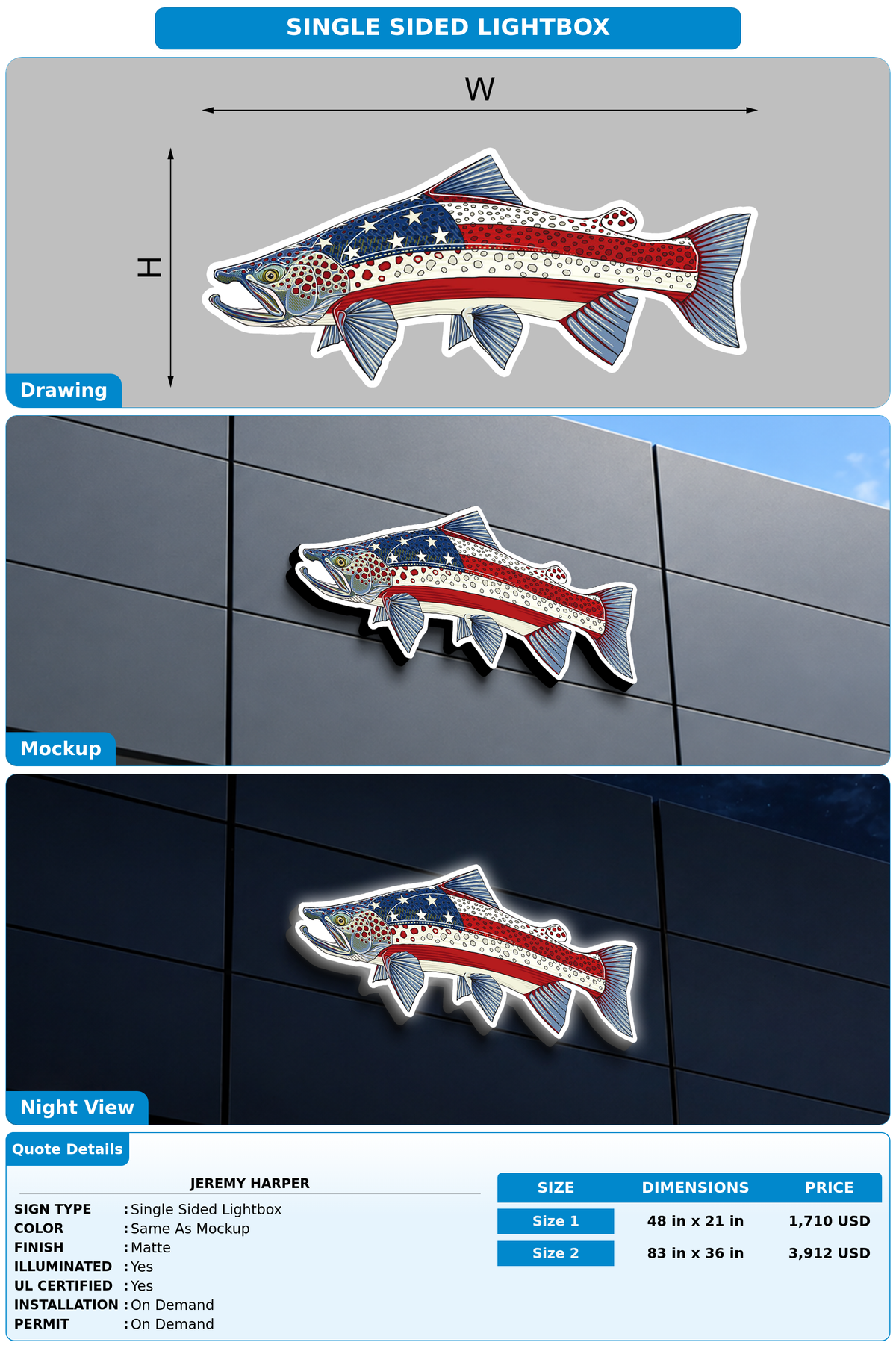 CUSTOM MOCKUP SIGN FOR jeremy harper