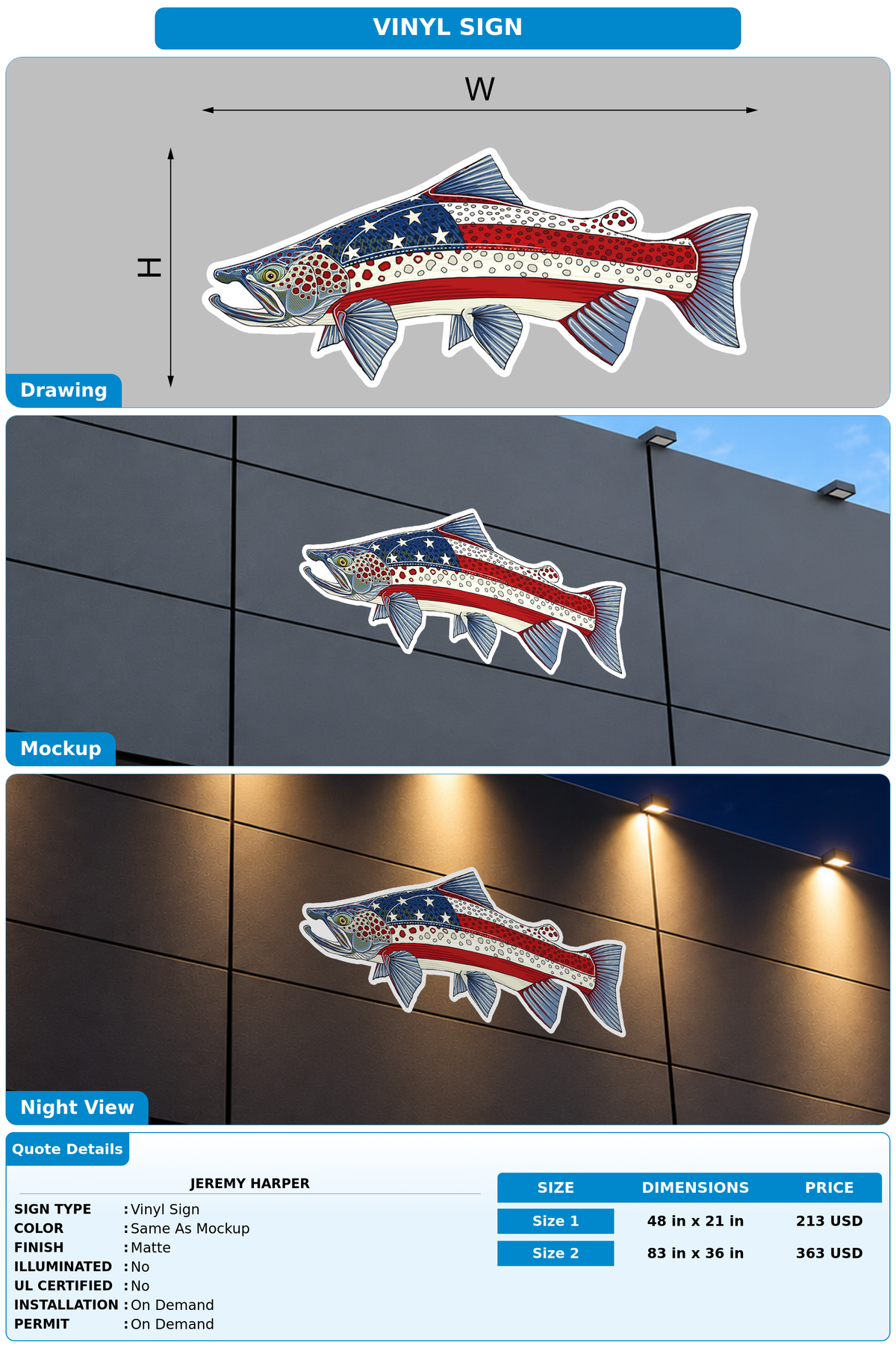 CUSTOM MOCKUP SIGN FOR jeremy harper