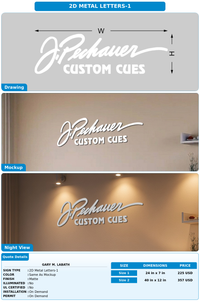 CUSTOM MOCKUP SIGN FOR Gary M. Labath