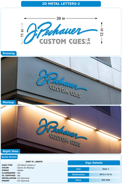 CUSTOM MOCKUP SIGN FOR Gary M. Labath