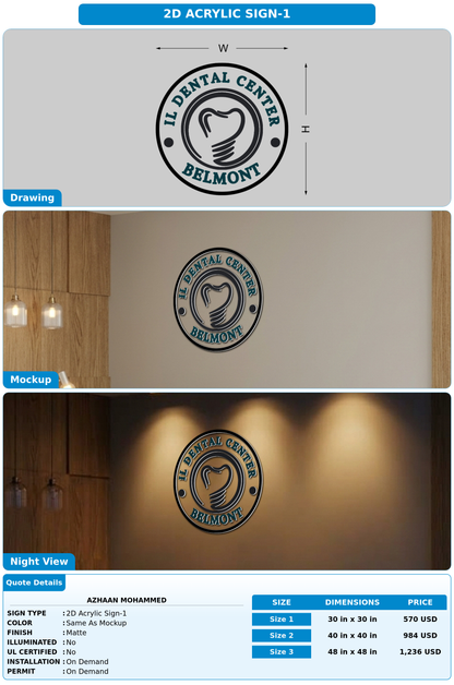 CUSTOM MOCKUP SIGN FOR Azhaan Mohammed