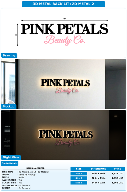 CUSTOM MOCKUP SIGN FOR Denisha Carter
