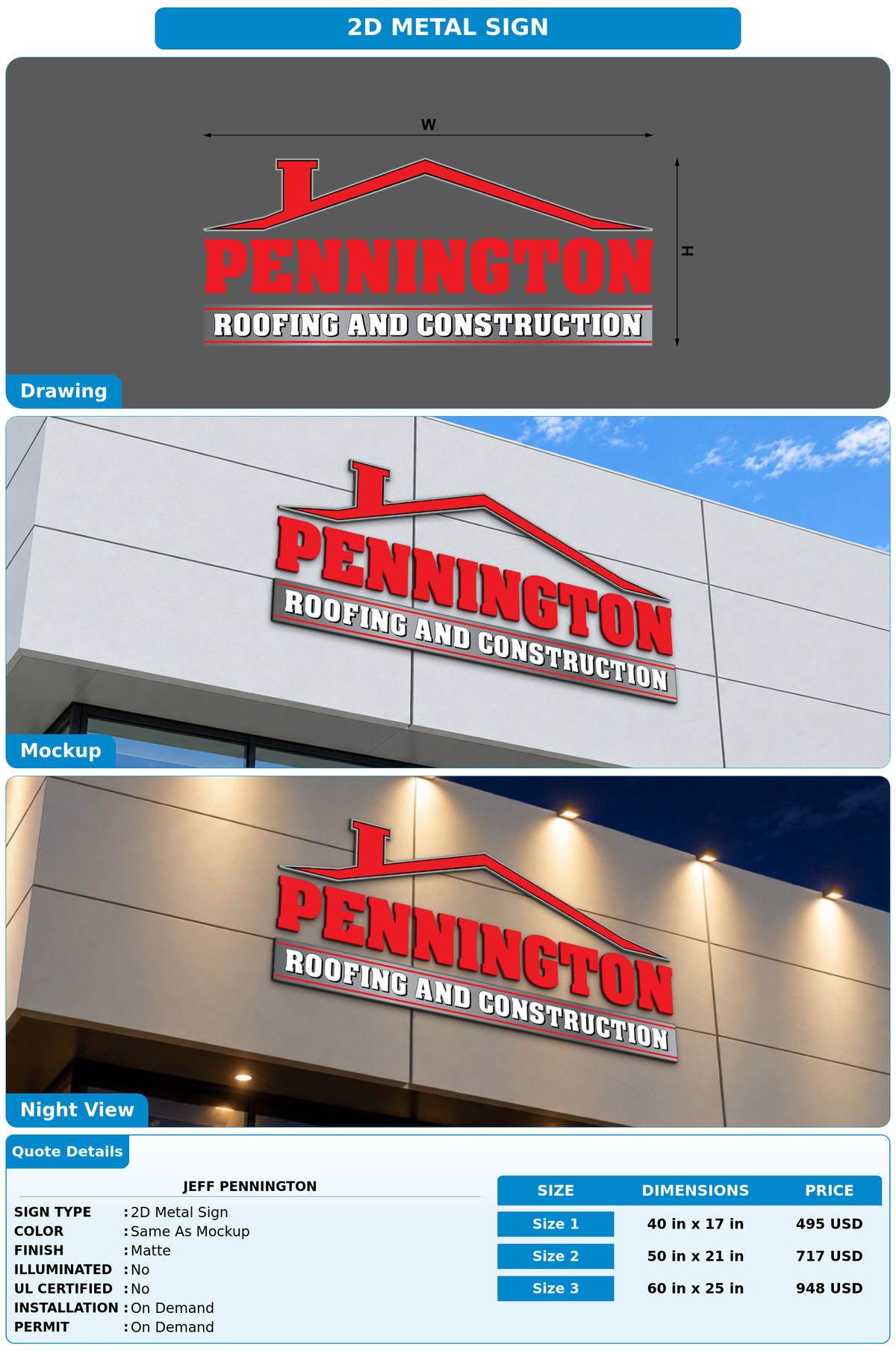 CUSTOM MOCKUP SIGN FOR Jeff Pennington