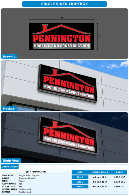 CUSTOM MOCKUP SIGN FOR Jeff Pennington