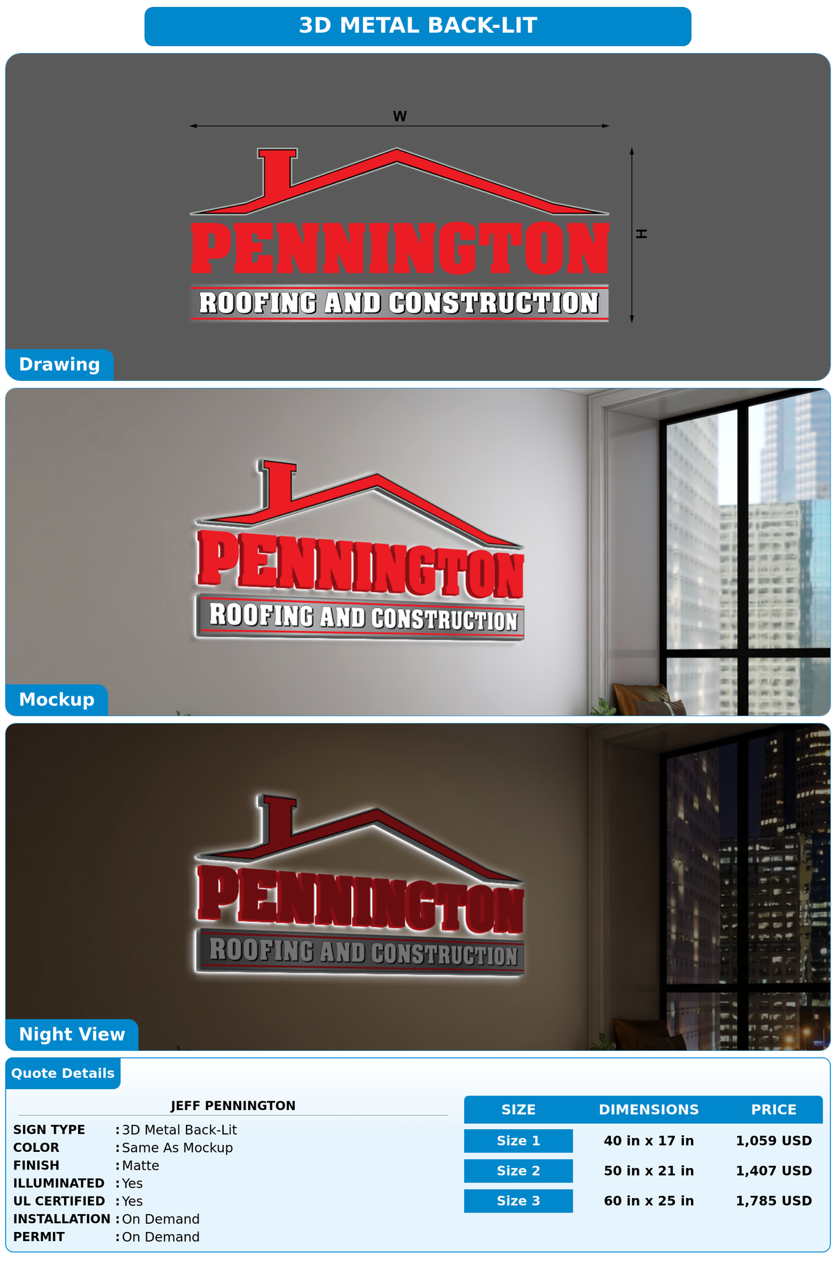 CUSTOM MOCKUP SIGN FOR Jeff Pennington