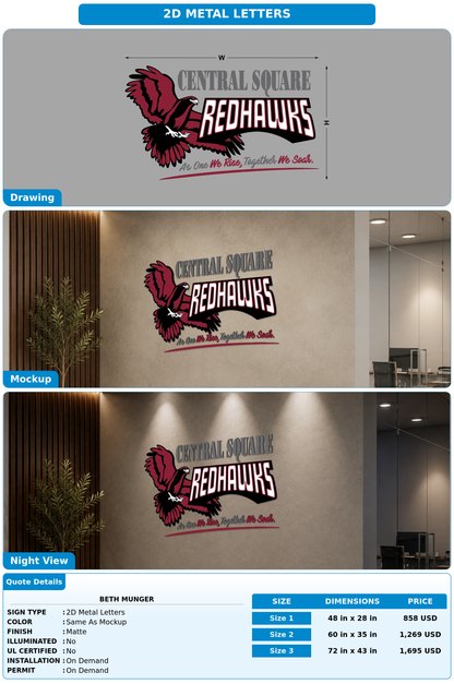 CUSTOM MOCKUP SIGN FOR Beth Munger