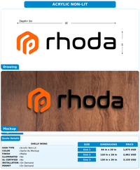 CUSTOM MOCKUP SIGN FOR Shelly Wong