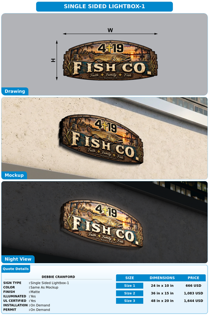 CUSTOM MOCKUP SIGN FOR Debbie Crawford