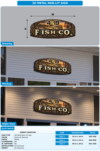 CUSTOM MOCKUP SIGN FOR Debbie Crawford