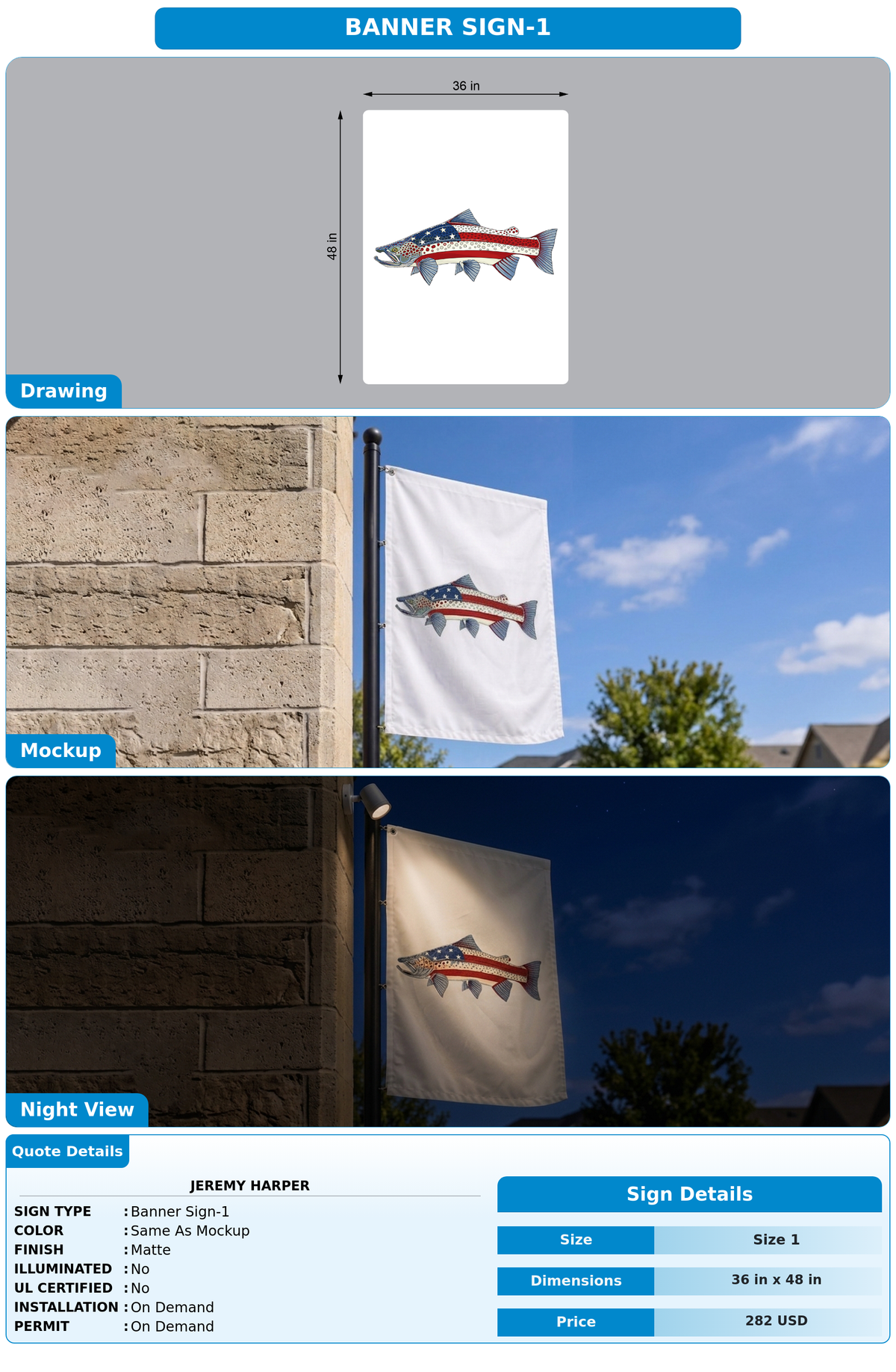 CUSTOM MOCKUP SIGN FOR jeremy harper