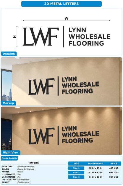 CUSTOM MOCKUP SIGN FOR Ray Lynn