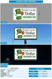 CUSTOM MOCKUP SIGN FOR Pennie McKenery