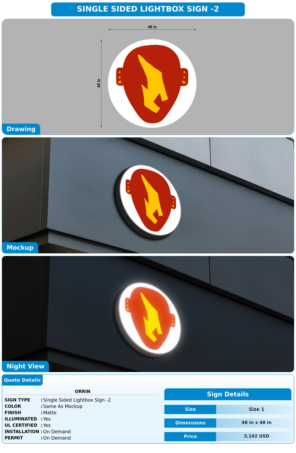 CUSTOM MOCKUP SIGN FOR Orrin